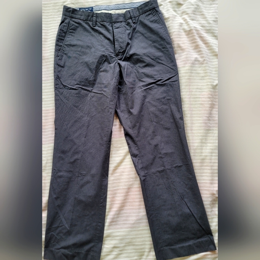 Michael Brandon Straight Fit 32x30 Dark Grey Pants Chinos  Lightweight